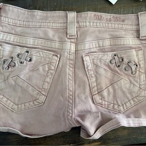 Miss Me Y2K Dusty Pink Pocket Women's Shorts
